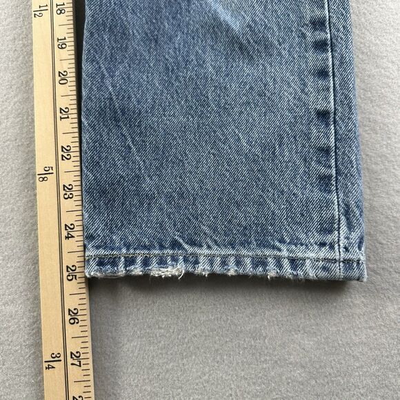 Levis 501 Jeans Womens 28 Medium Wash Made & Crafted Selvedge Denim Button Fly - Picture 16 of 16